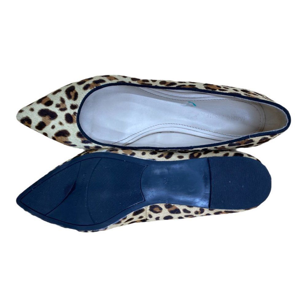 Marc Fisher Alany Calf Hair Leopard Print Pointed Toe Flats size 8M - Picture 5 of 11